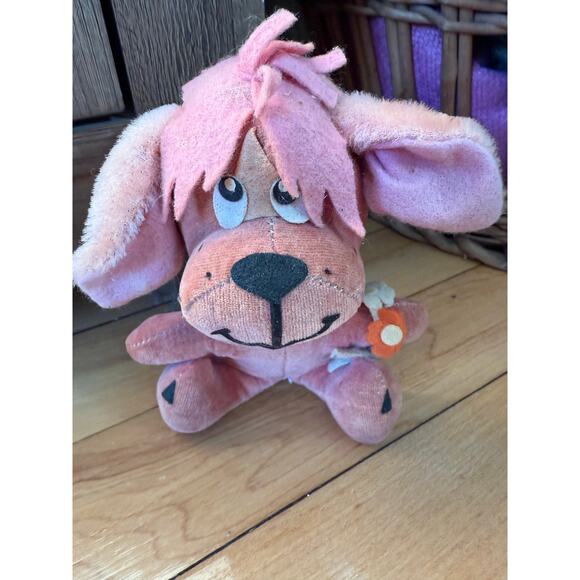 VIntage Dakin Dream Pets Plush Pink Doggy Puppy with flowers VERY RARE! VHTF! - Picture 2 of 9